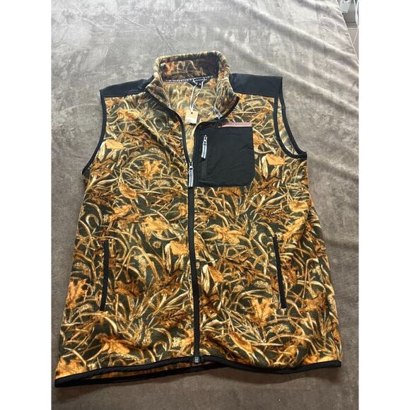 Simply‎ Southern Camo Print Fleece Vest Medium New! nwt - Picture 1 of 5